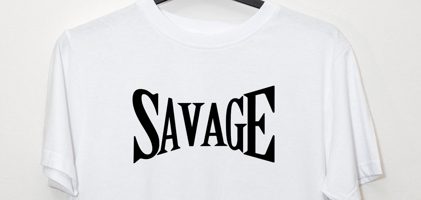 Savage White T-Shirt Unisex