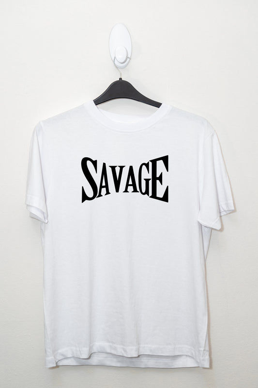 Savage White T-Shirt Unisex